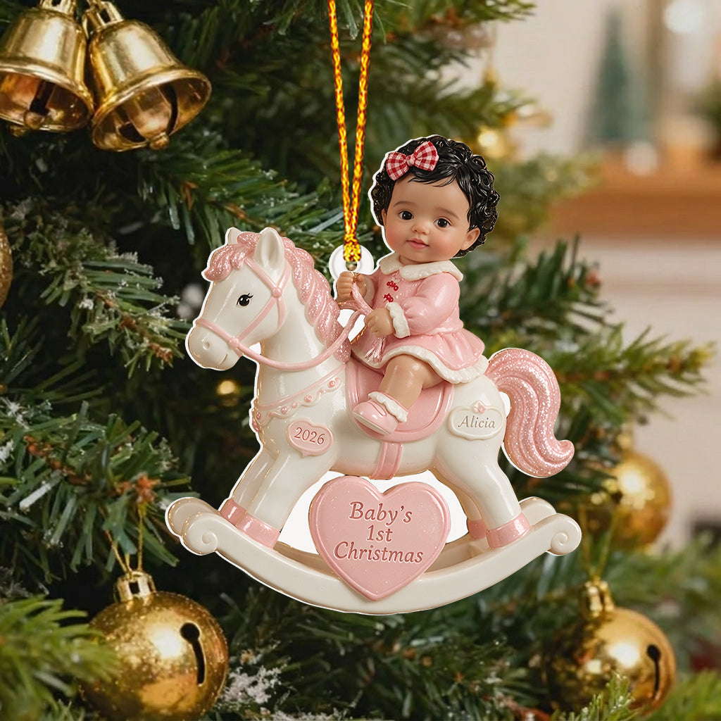 Baby's First Christmas - Personalized Newborn Premium 3D Ornament