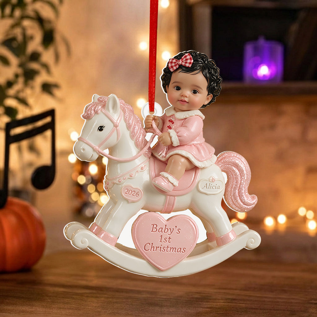 Baby's First Christmas - Personalized Newborn Premium 3D Ornament