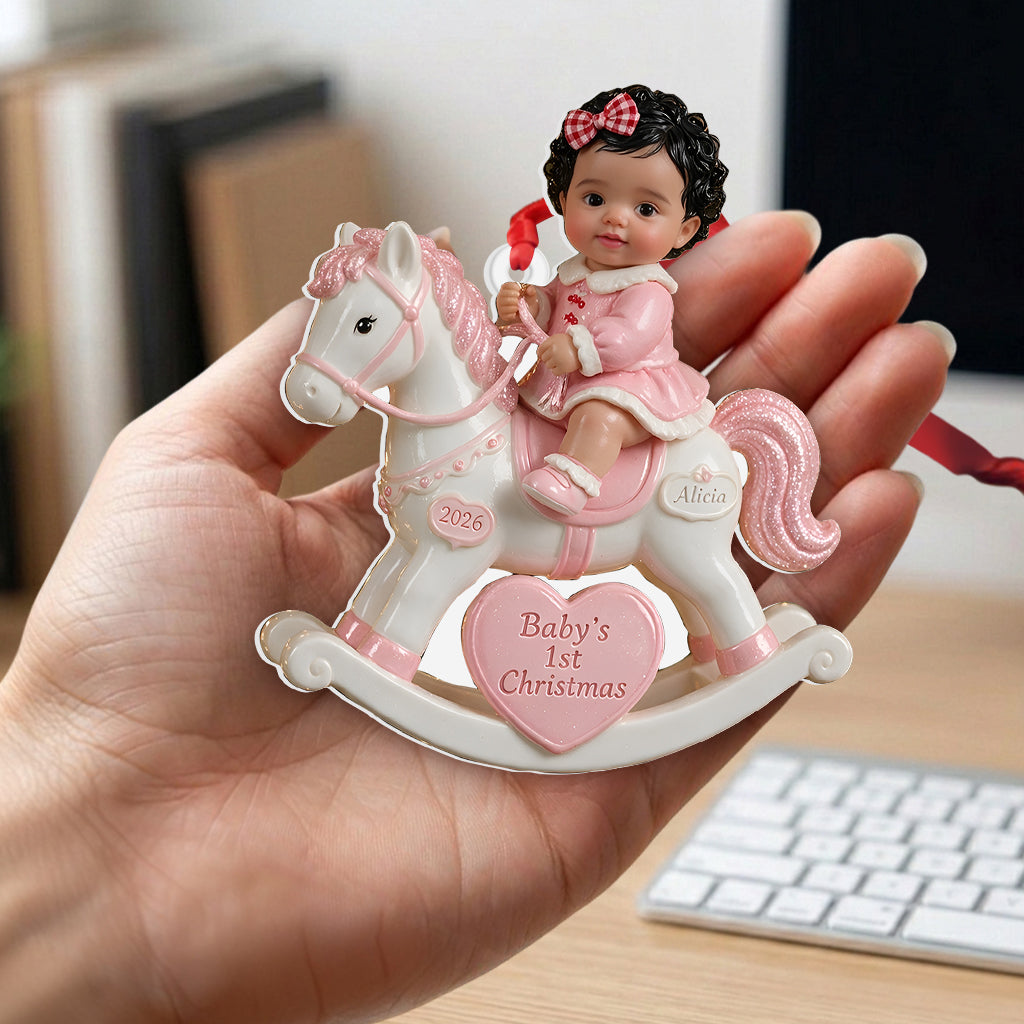 Baby's First Christmas - Personalized Newborn Premium 3D Ornament
