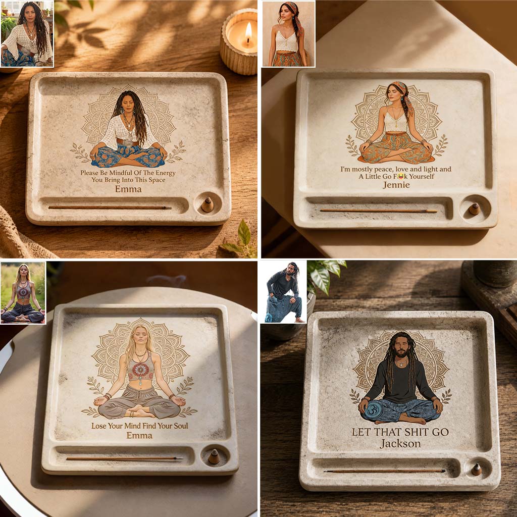 Namaste - Plateau polyvalent personnalisé Hippie
