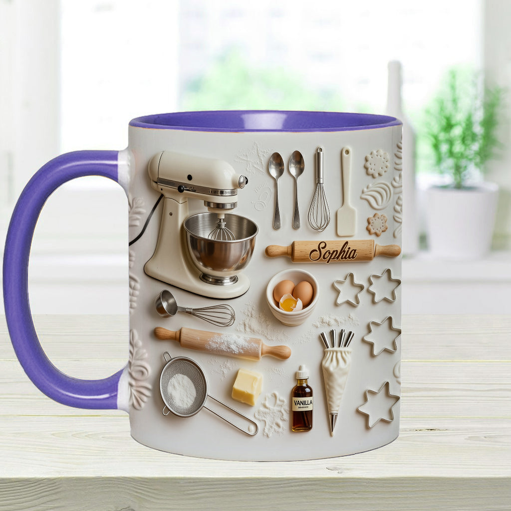 Love Baking - Personalized Baking Accent Mug & Coaster