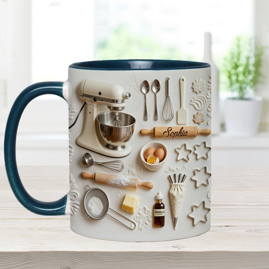 Love Baking - Personalized Baking Accent Mug & Coaster