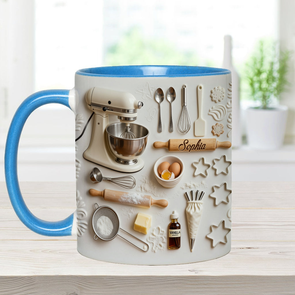 Love Baking - Personalized Baking Accent Mug & Coaster