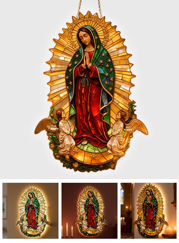 Notre-Dame de Guadalupe - Enseigne lumineuse LED chrétienne en acrylique