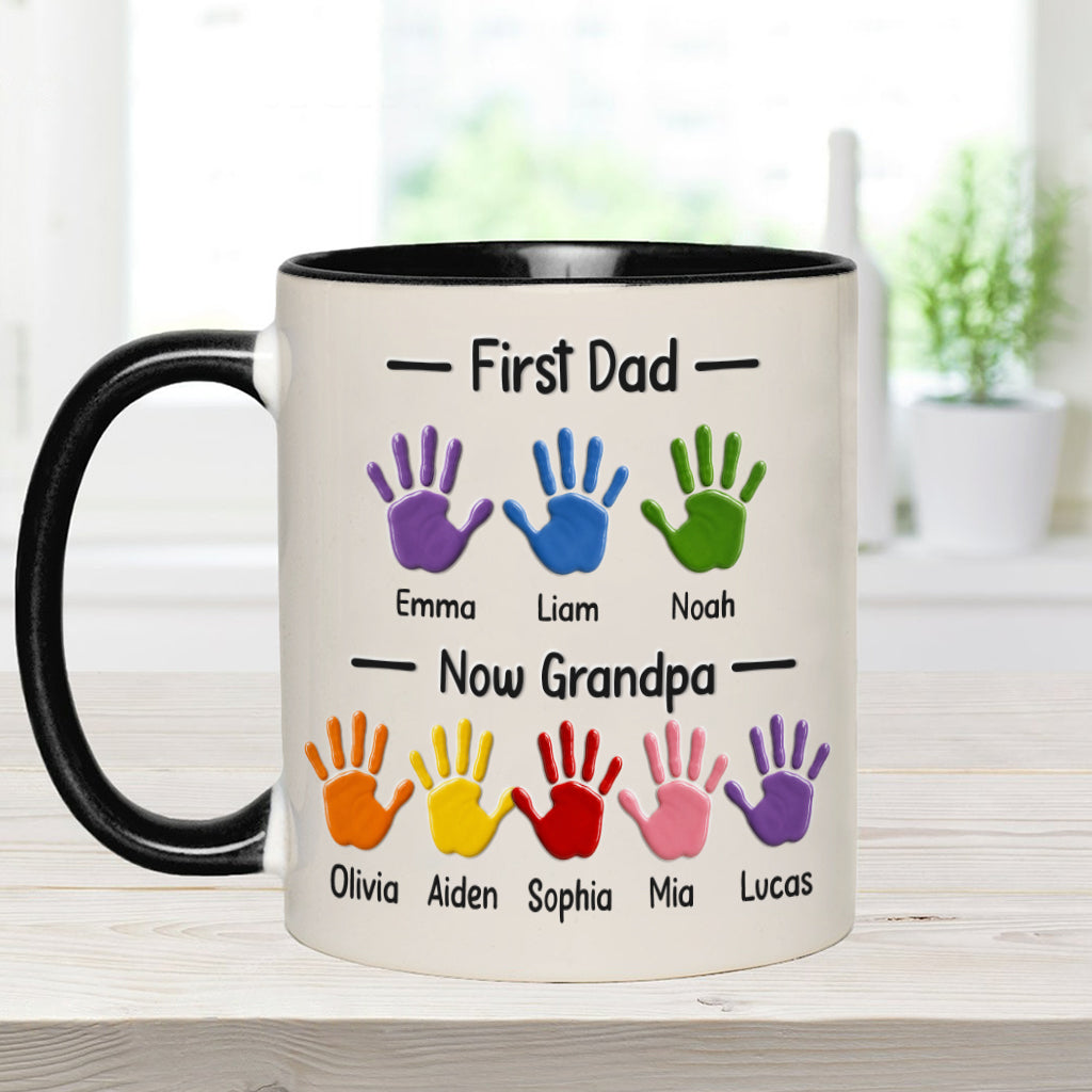 Premier Papa, Maintenant Papi - Tasse Accent Personnalisée avec Boîte Cadeau