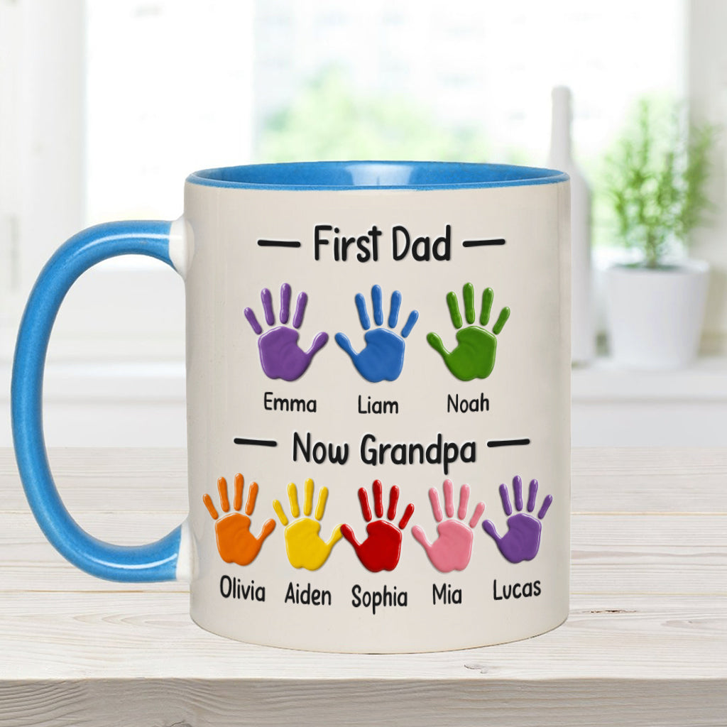 Premier Papa, Maintenant Papi - Tasse Accent Personnalisée avec Boîte Cadeau