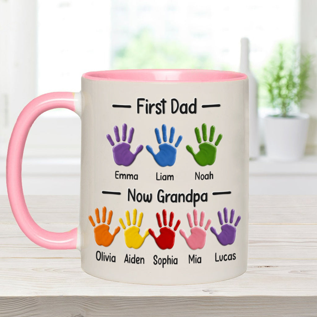 Premier Papa, Maintenant Papi - Tasse Accent Personnalisée avec Boîte Cadeau