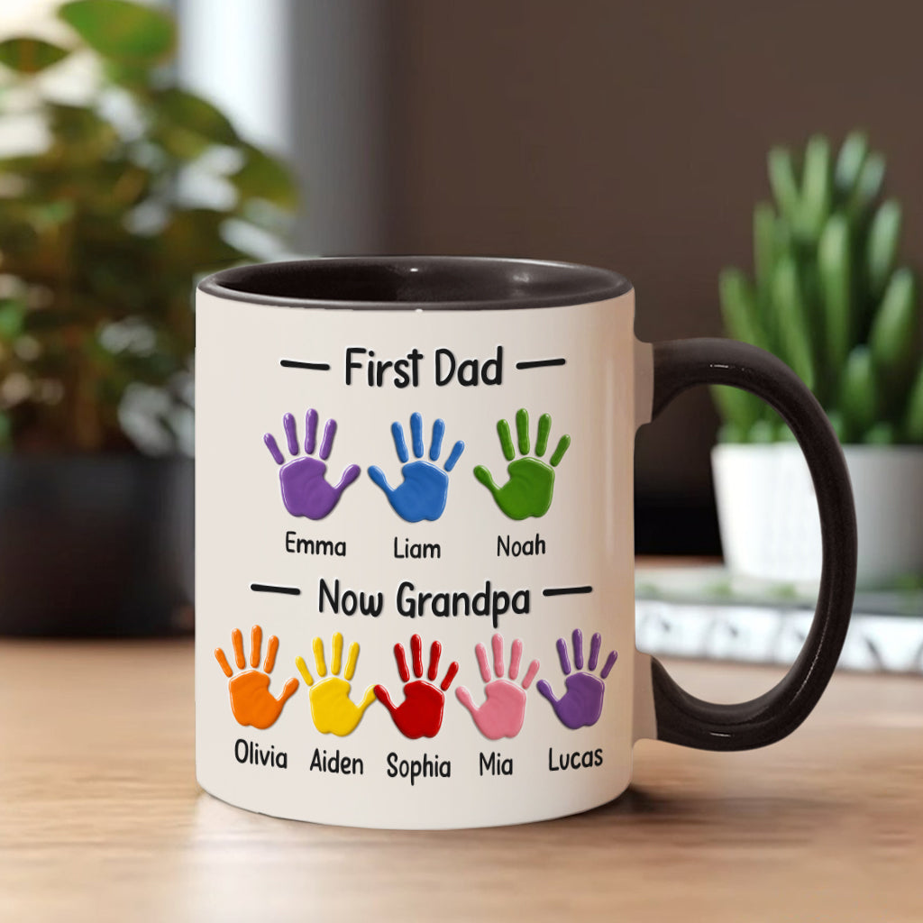 Premier Papa, Maintenant Papi - Tasse Accent Personnalisée avec Boîte Cadeau