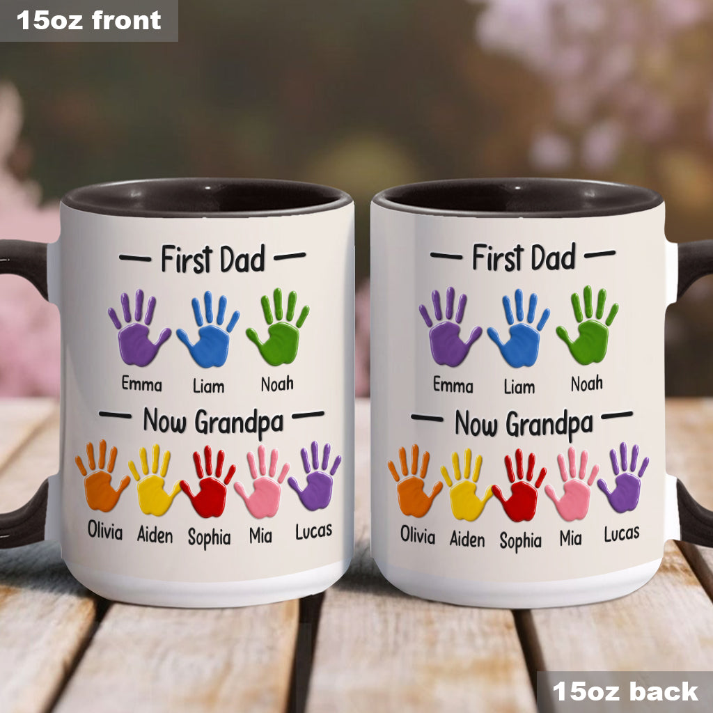 Premier Papa, Maintenant Papi - Tasse Accent Personnalisée avec Boîte Cadeau