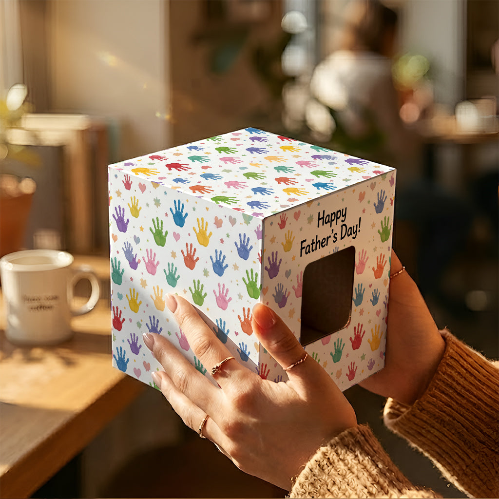 Premier Papa, Maintenant Papi - Tasse Accent Personnalisée avec Boîte Cadeau