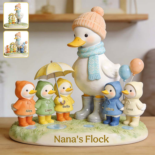 Cadeau « La bande de grand-mère » pour maman, mamie - Plaque acrylique personnalisée en forme de grand-mère