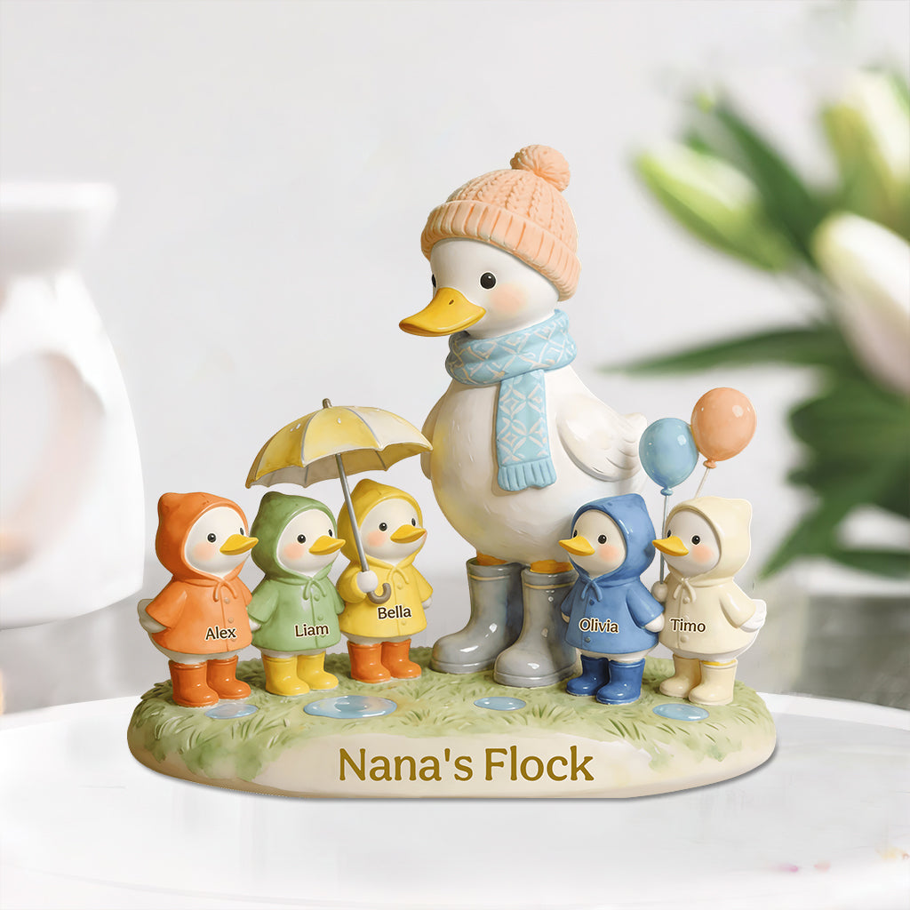 Cadeau « La bande de grand-mère » pour maman, mamie - Plaque acrylique personnalisée en forme de grand-mère