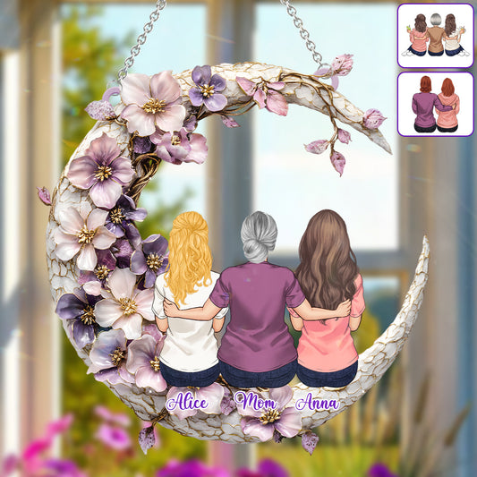 Meilleure maman du monde - Attrape-soleil personnalisé à suspendre à la fenêtre - Décoration « Mère maman » 