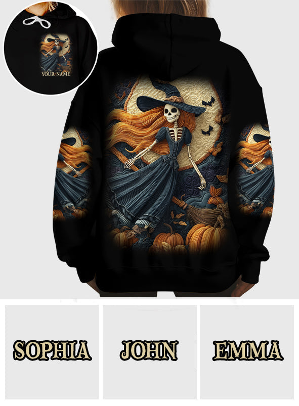 T-shirt personnalisé Sorcière Crâne - T-shirt Sorcière Intégrale