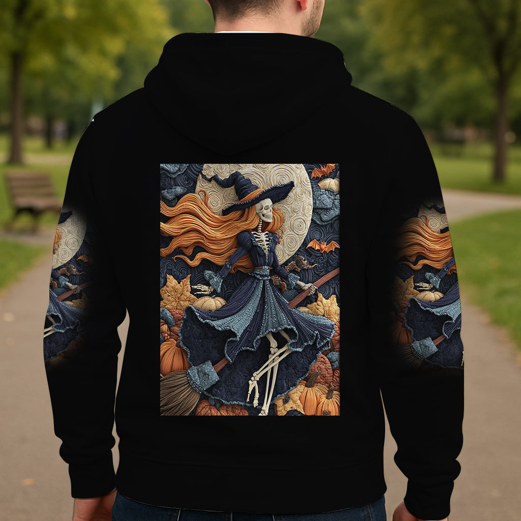 T-shirt personnalisé Sorcière Crâne - T-shirt Sorcière Intégrale