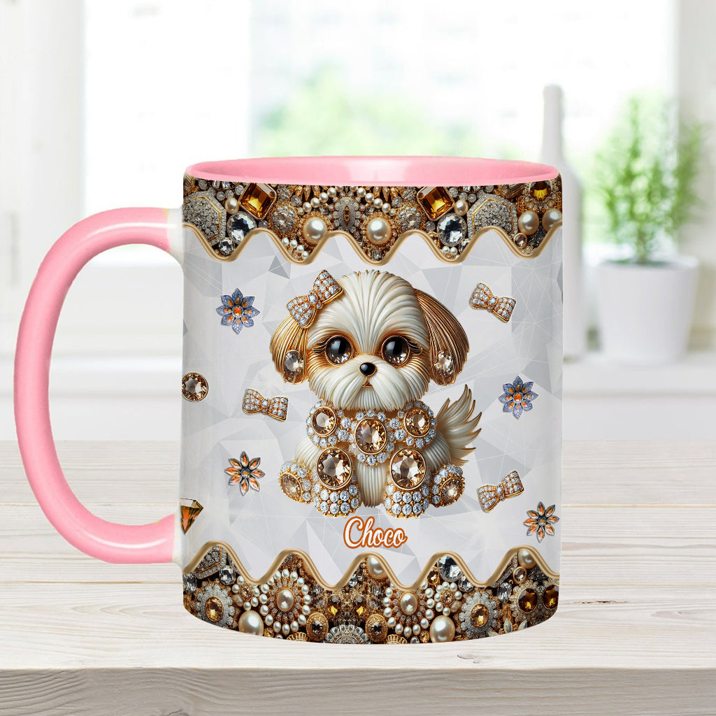 Love Shih Tzu - Personalized Dog Accent Mug