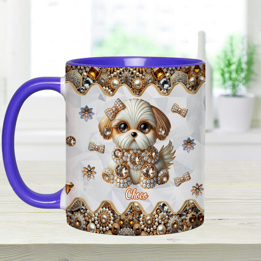 Love Shih Tzu - Personalized Dog Accent Mug