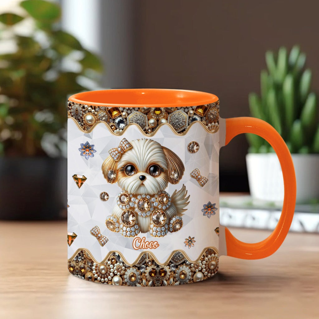 Love Shih Tzu - Personalized Dog Accent Mug