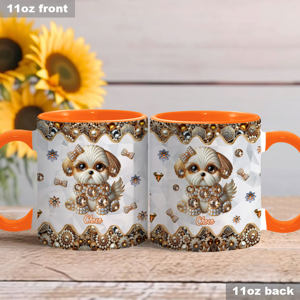 Love Shih Tzu - Personalized Dog Accent Mug