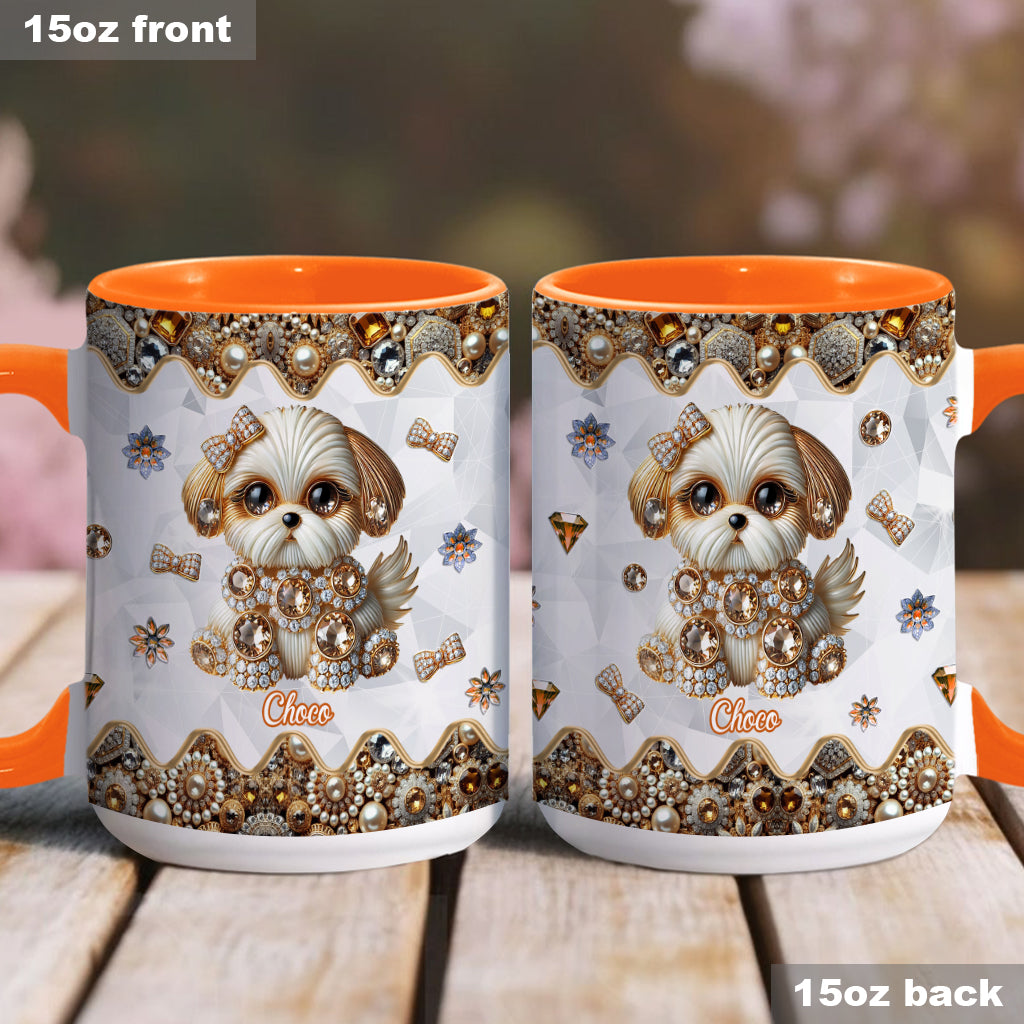 Love Shih Tzu - Personalized Dog Accent Mug