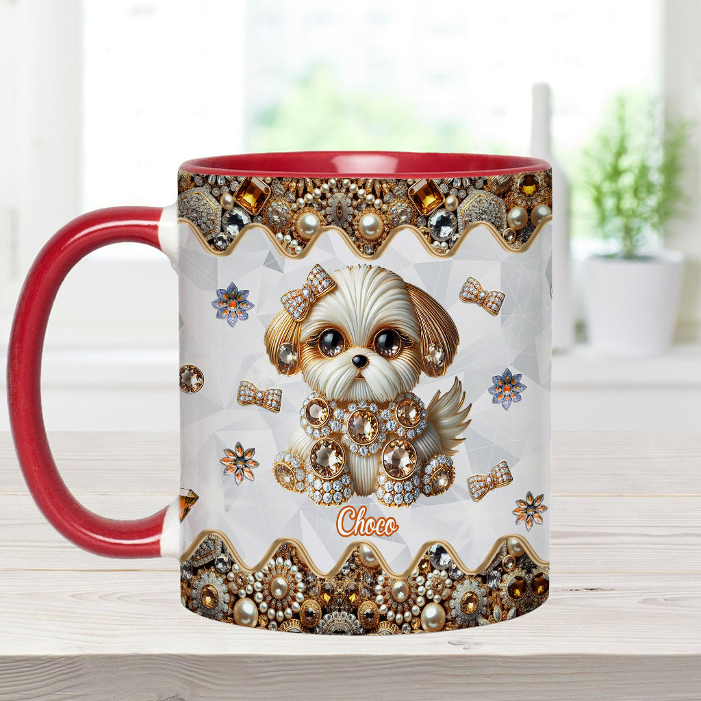 Love Shih Tzu - Personalized Dog Accent Mug