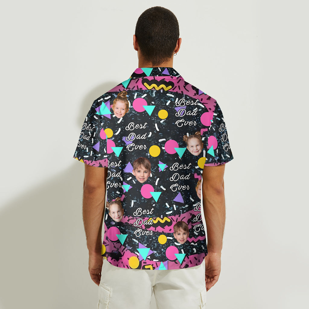 Meilleur papa du monde - Chemise hawaïenne personnalisée pour papa