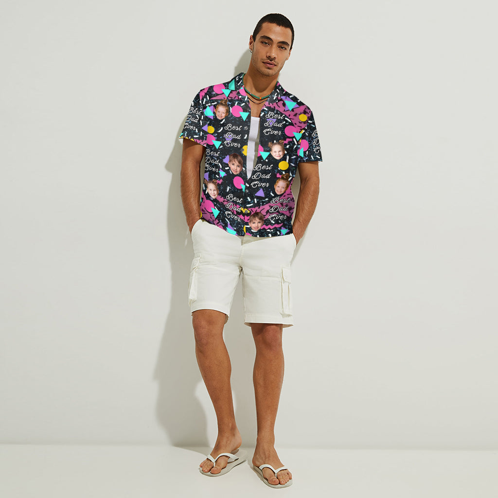 Meilleur papa du monde - Chemise hawaïenne personnalisée pour papa