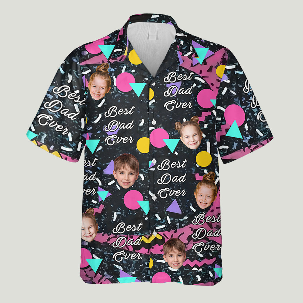 Meilleur papa du monde - Chemise hawaïenne personnalisée pour papa