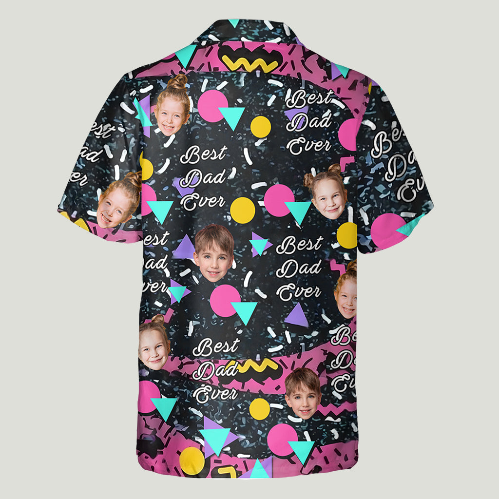 Meilleur papa du monde - Chemise hawaïenne personnalisée pour papa