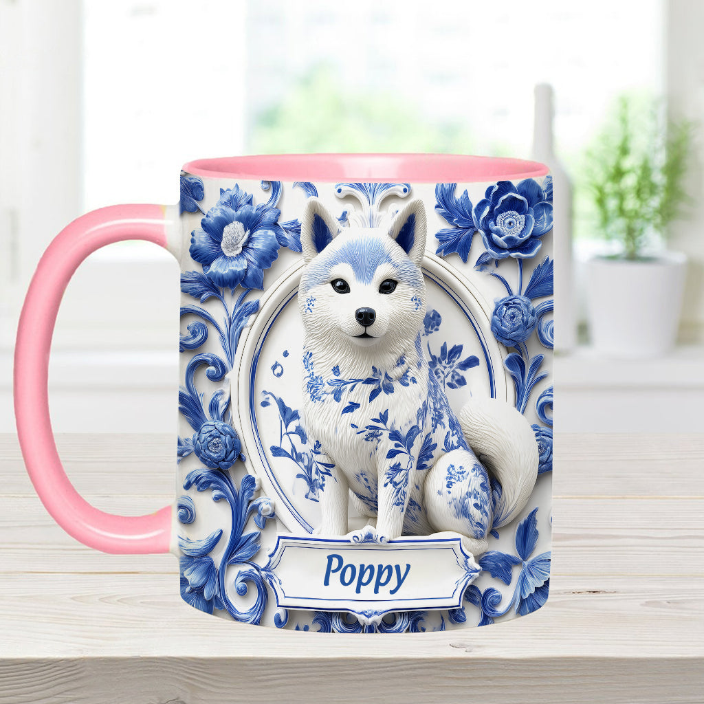 Cute Shiba Inu - Personalized Dog Accent Mug