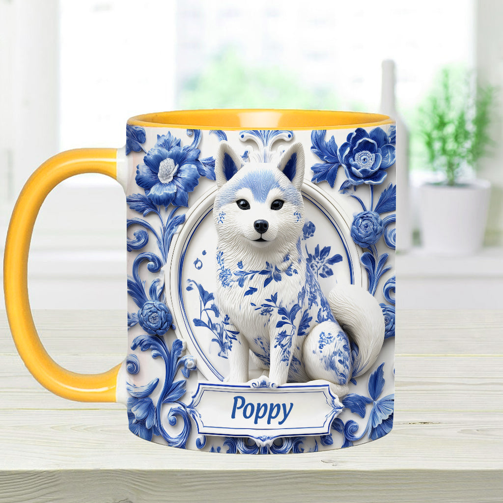 Cute Shiba Inu - Personalized Dog Accent Mug