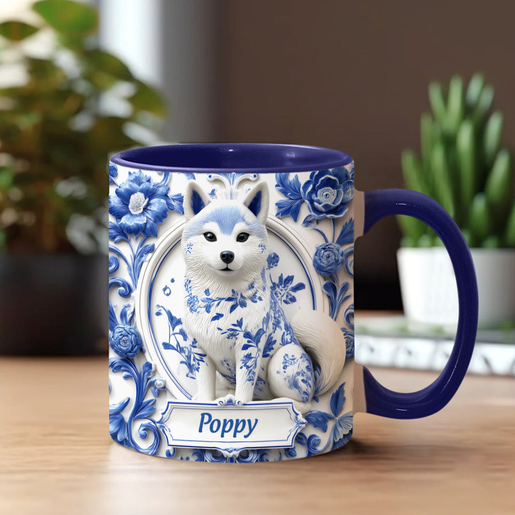 Cute Shiba Inu - Personalized Dog Accent Mug