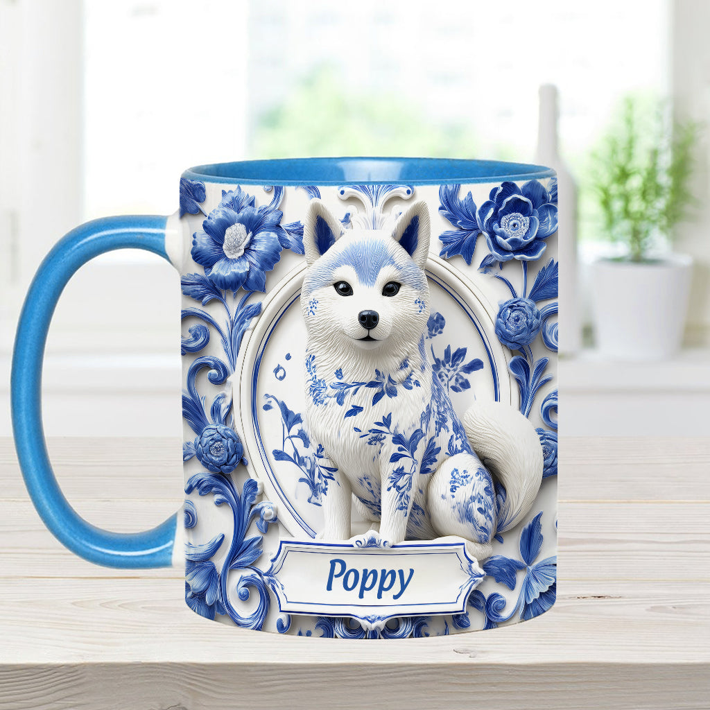 Cute Shiba Inu - Personalized Dog Accent Mug