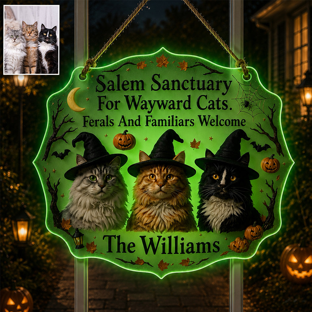 Happy Halloween - Personalized Dog Luminous Acrylic Sign