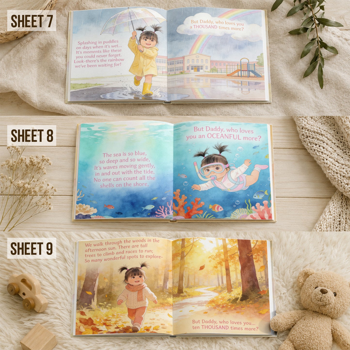 Little Love For Daddy - Personalized Kid Storybook