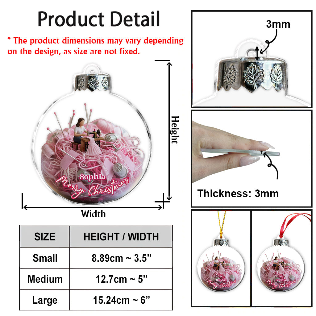 Passion pour la couture - Ornement de couture personnalisé