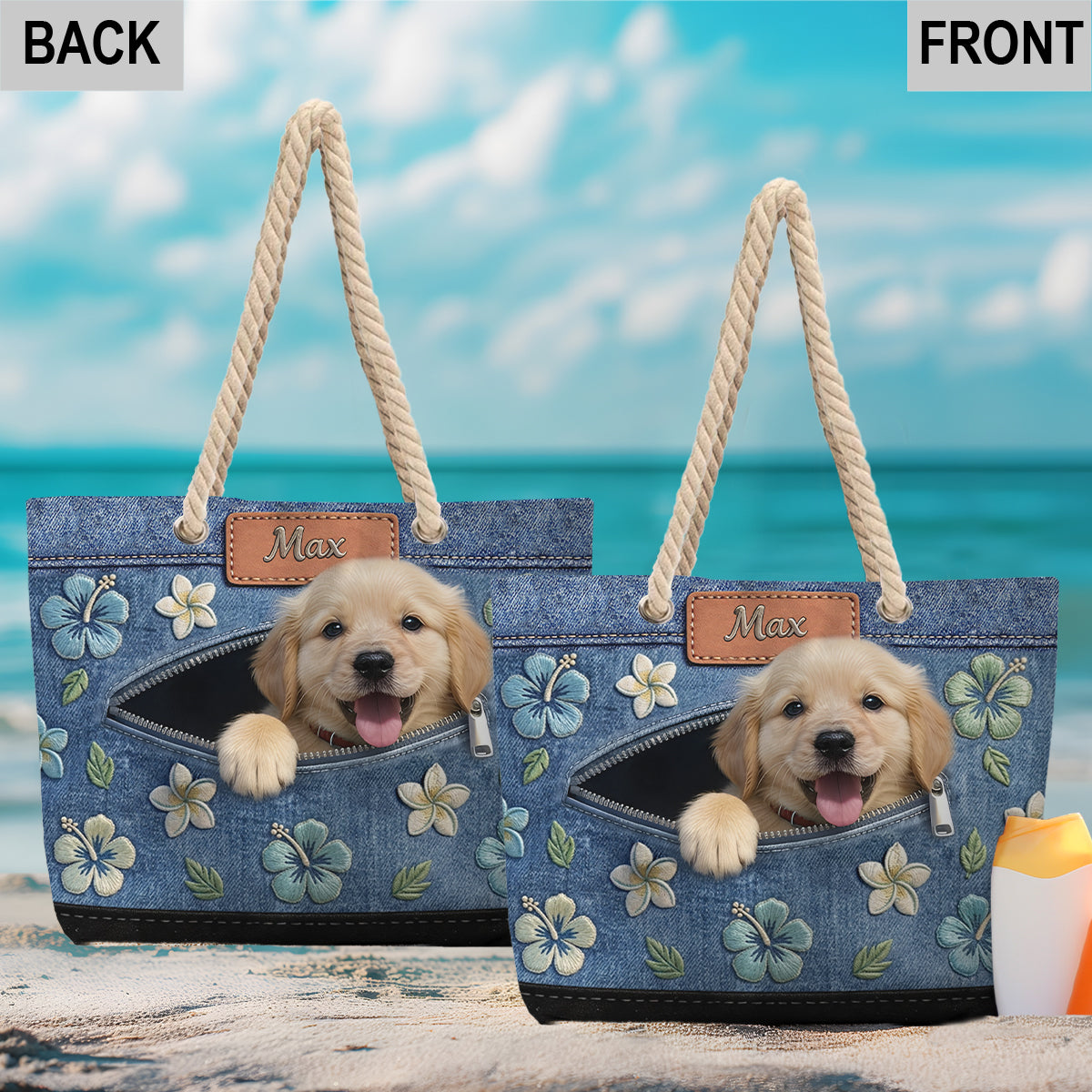 Sac de Plage Personnalisé Salty Lil'