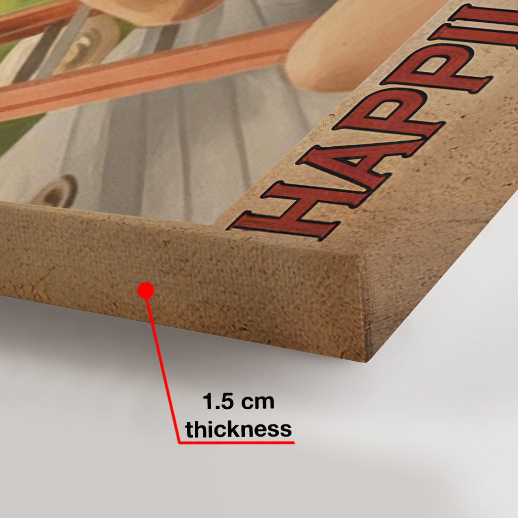 Et elle vécut heureuse pour toujours - Toile et affiche personnalisées pour chiens