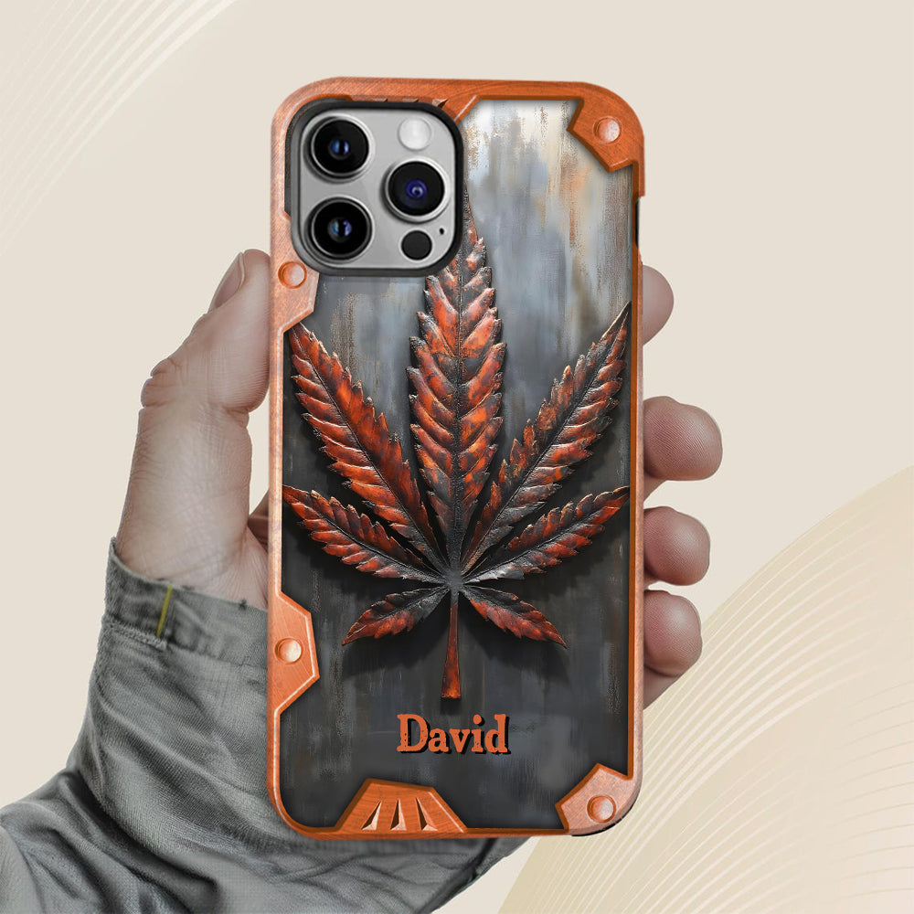 Stunning Leaf - Personalized Weed Full Print Phone Case