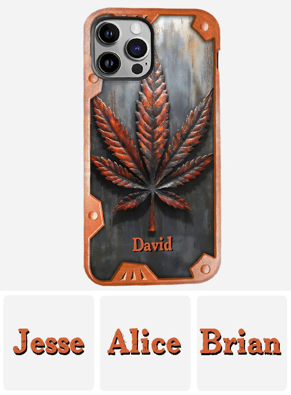 Stunning Leaf - Personalized Weed Full Print Phone Case