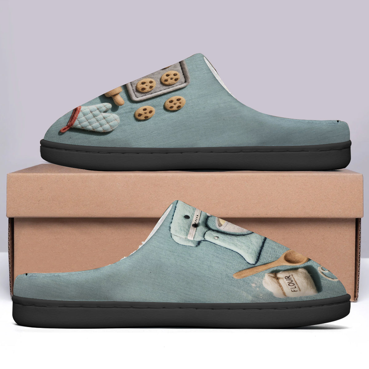 Passionné(e) de pâtisserie ? Pantoufles de pâtisserie personnalisées