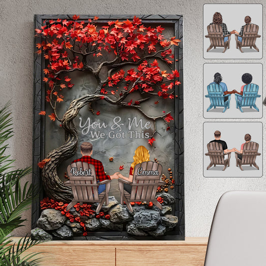 Toi et moi, on gère - Toile et affiche personnalisées pour couples