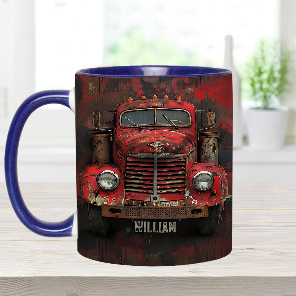 Mug personnalisé « Camion rouge » - Thème routier