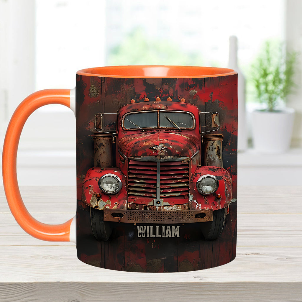 Mug personnalisé « Camion rouge » - Thème routier