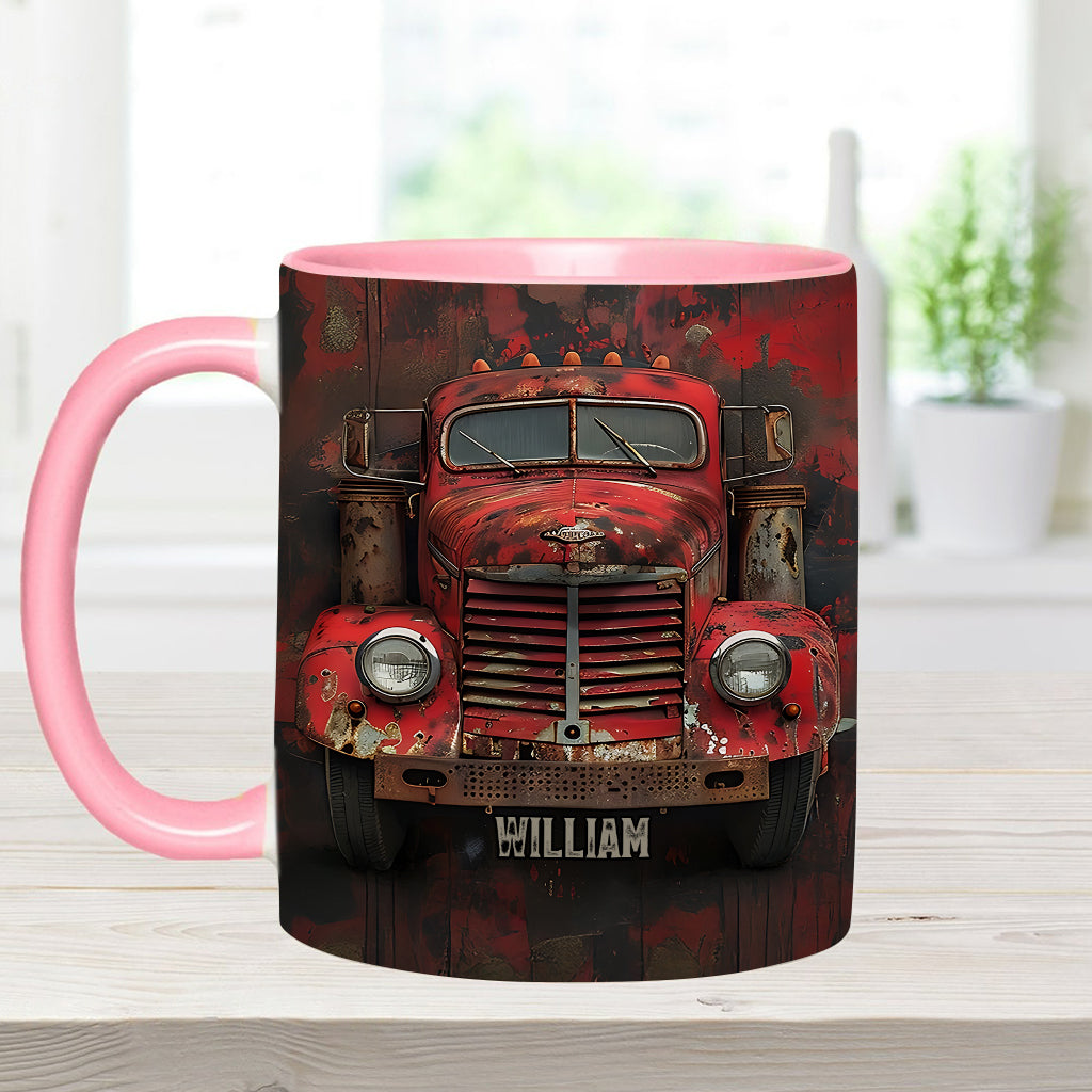 Mug personnalisé « Camion rouge » - Thème routier