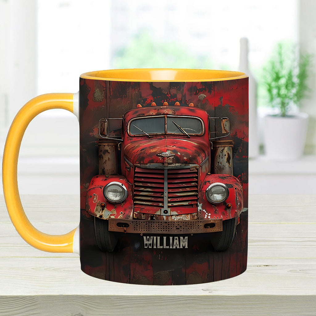 Mug personnalisé « Camion rouge » - Thème routier