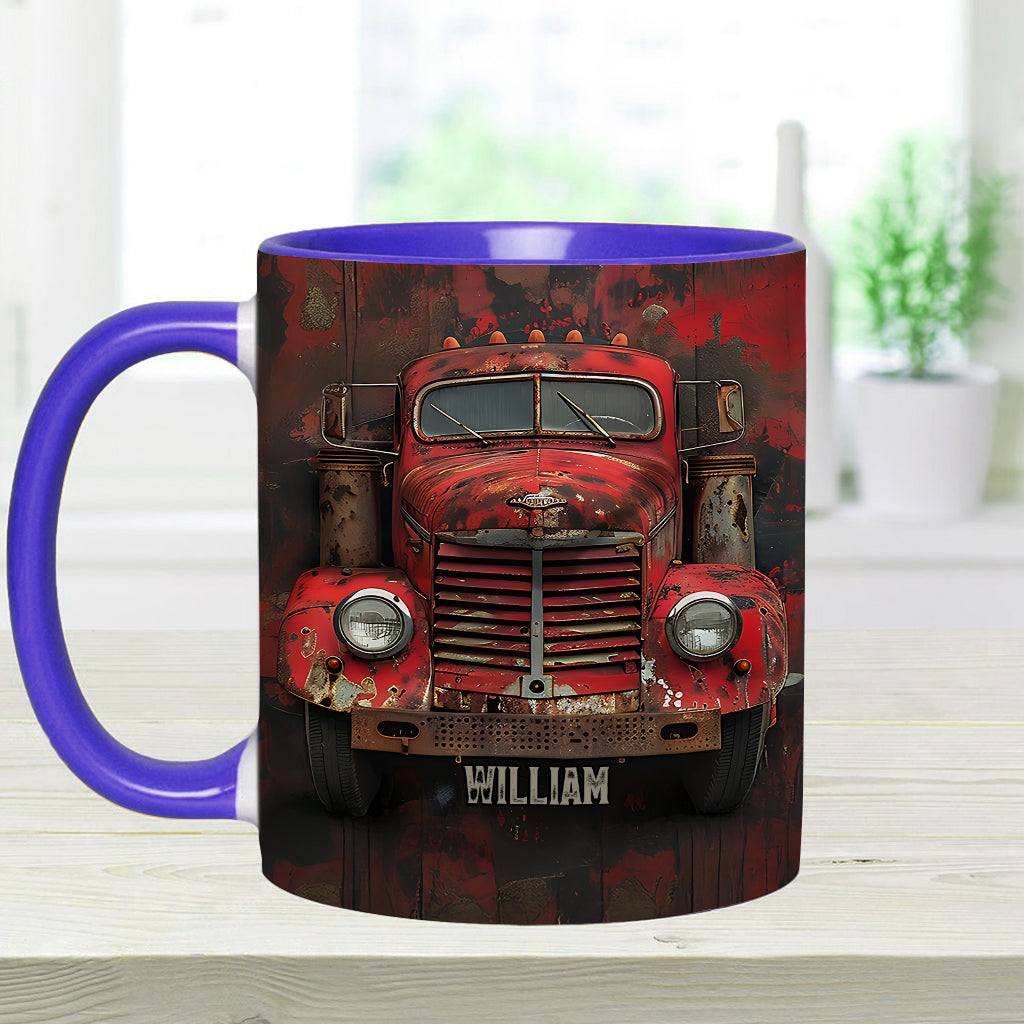 Mug personnalisé « Camion rouge » - Thème routier