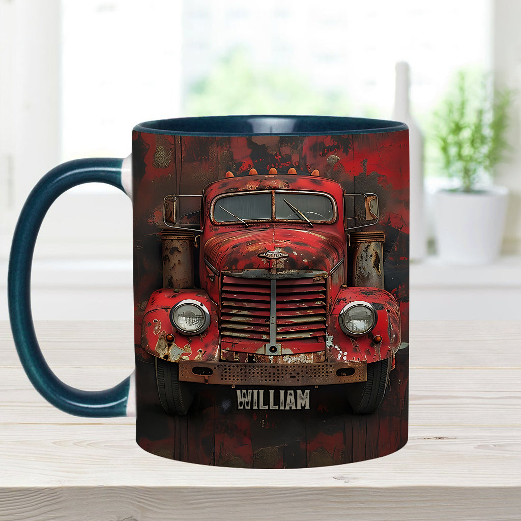 Mug personnalisé « Camion rouge » - Thème routier