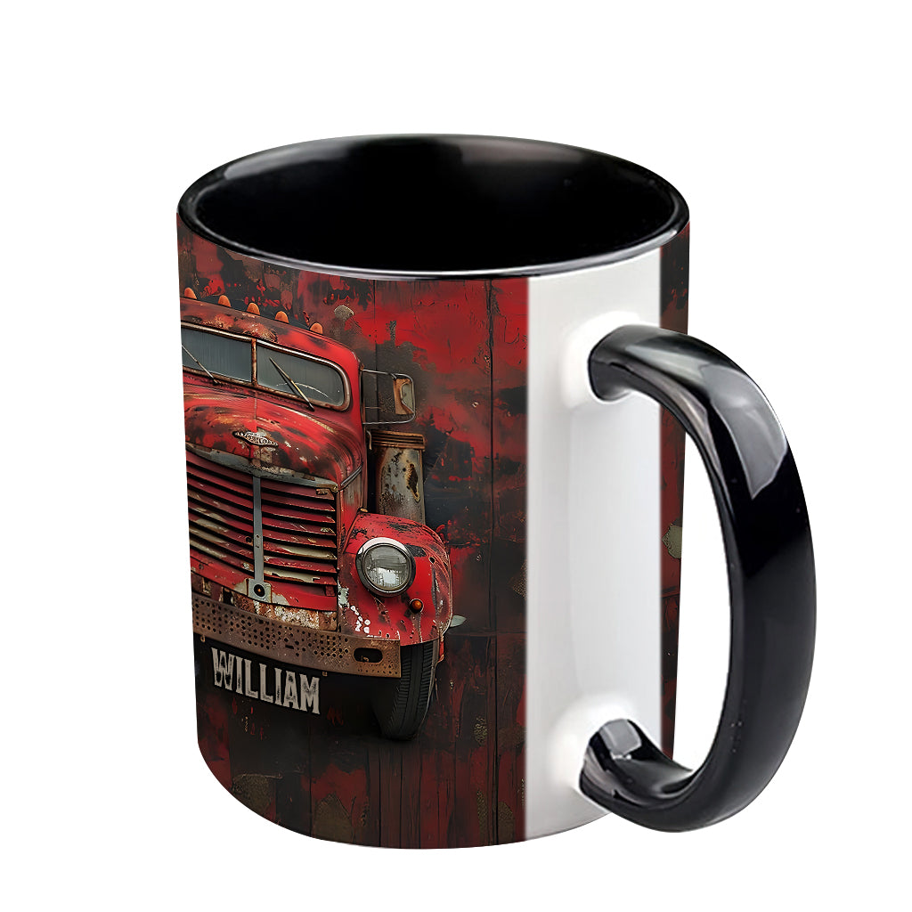 Mug personnalisé « Camion rouge » - Thème routier