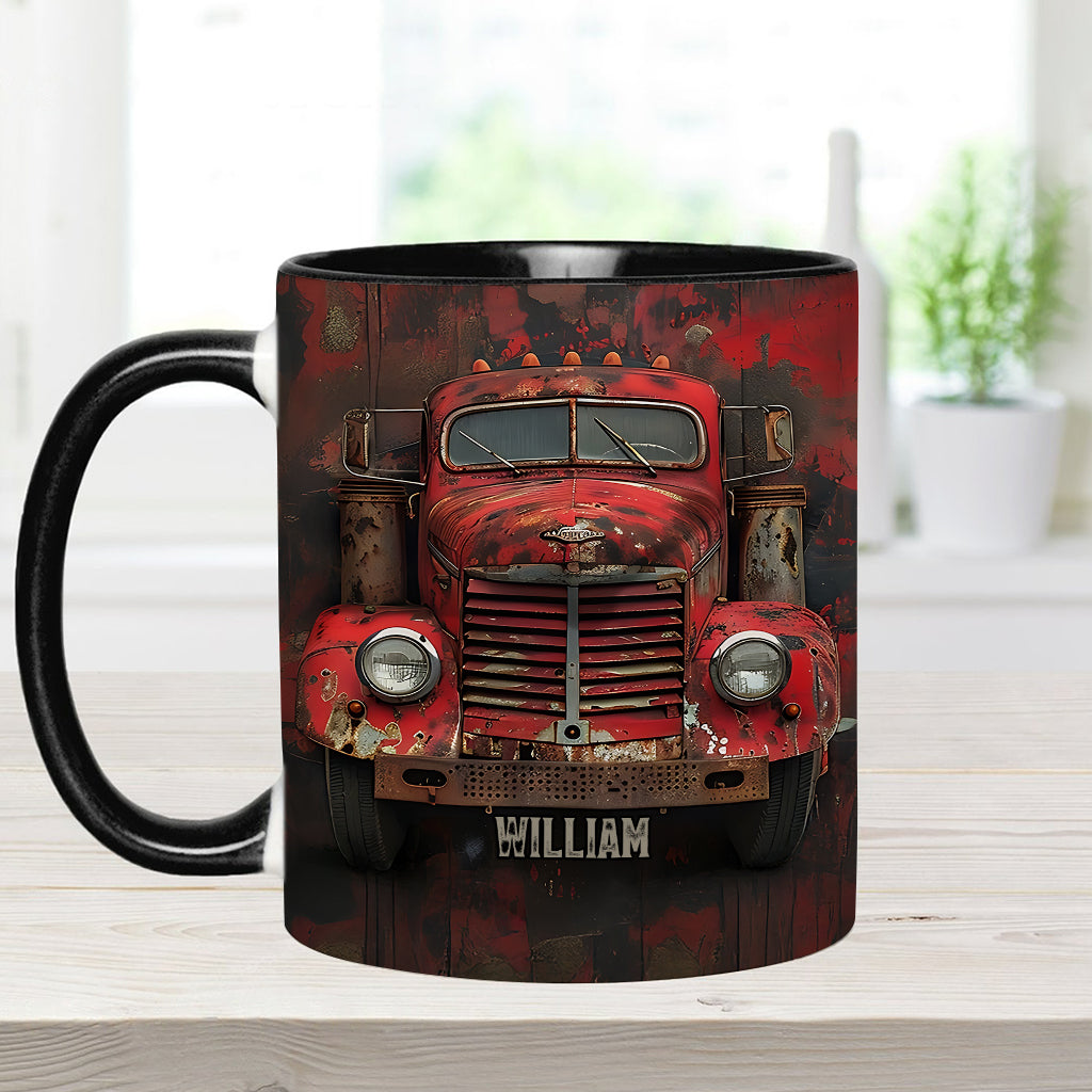 Mug personnalisé « Camion rouge » - Thème routier